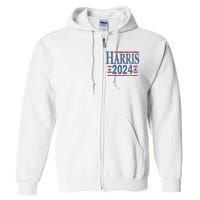 Vintage Kamala Harris 2024 For President Election Campaign Full Zip Hoodie