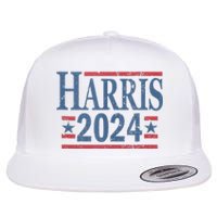 Vintage Kamala Harris 2024 Flat Bill Trucker Hat