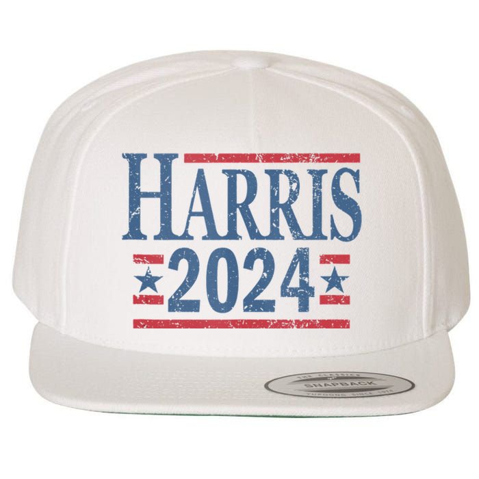 Vintage Kamala Harris 2024 Wool Snapback Cap