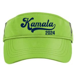 Vote Kamala Harris 2024 Retro Varsity Midnight Blue Adult Drive Performance Visor