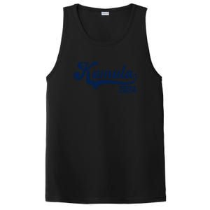 Vote Kamala Harris 2024 Retro Varsity Midnight Blue PosiCharge Competitor Tank