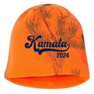 Vote Kamala Harris 2024 Retro Varsity Midnight Blue Kati - Camo Knit Beanie