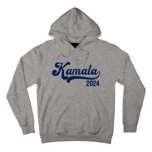 Vote Kamala Harris 2024 Retro Varsity Midnight Blue Tall Hoodie