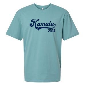 Vote Kamala Harris 2024 Retro Varsity Midnight Blue Sueded Cloud Jersey T-Shirt