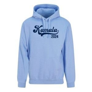 Vote Kamala Harris 2024 Retro Varsity Midnight Blue Unisex Surf Hoodie