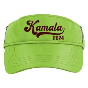 Vote Kamala Harris 2024 Retro Varsity Cardinal Red Adult Drive Performance Visor