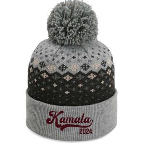 Vote Kamala Harris 2024 Retro Varsity Cardinal Red The Baniff Cuffed Pom Beanie