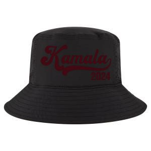 Vote Kamala Harris 2024 Retro Varsity Cardinal Red Cool Comfort Performance Bucket Hat