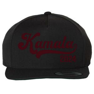 Vote Kamala Harris 2024 Retro Varsity Cardinal Red Wool Snapback Cap