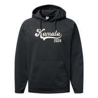 Vote Kamala Harris 2024 Retro Varsity Vintage Performance Fleece Hoodie