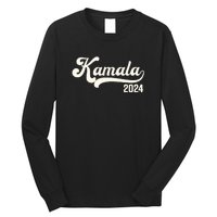 Vote Kamala Harris 2024 Retro Varsity Vintage Long Sleeve Shirt