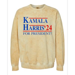 Vote Kamala Harris 2024 For President Election Campaign Colorblast Crewneck Sweatshirt