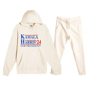 Vote Kamala Harris 2024 For President Election Campaign Premium Hooded Sweatsuit Set