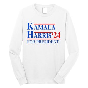 Vote Kamala Harris 2024 For President Election Campaign Long Sleeve Shirt