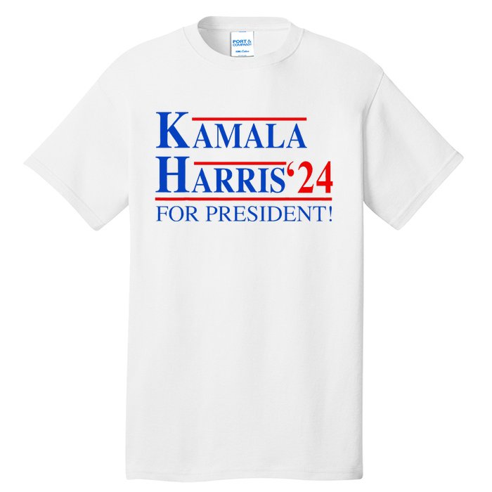 Vote Kamala Harris 2024 For President Election Campaign Tall T-Shirt