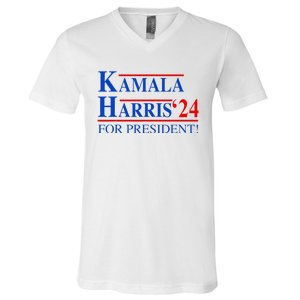 Vote Kamala Harris 2024 For President Election Campaign V-Neck T-Shirt