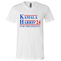 Vote Kamala Harris 2024 For President Election Campaign V-Neck T-Shirt