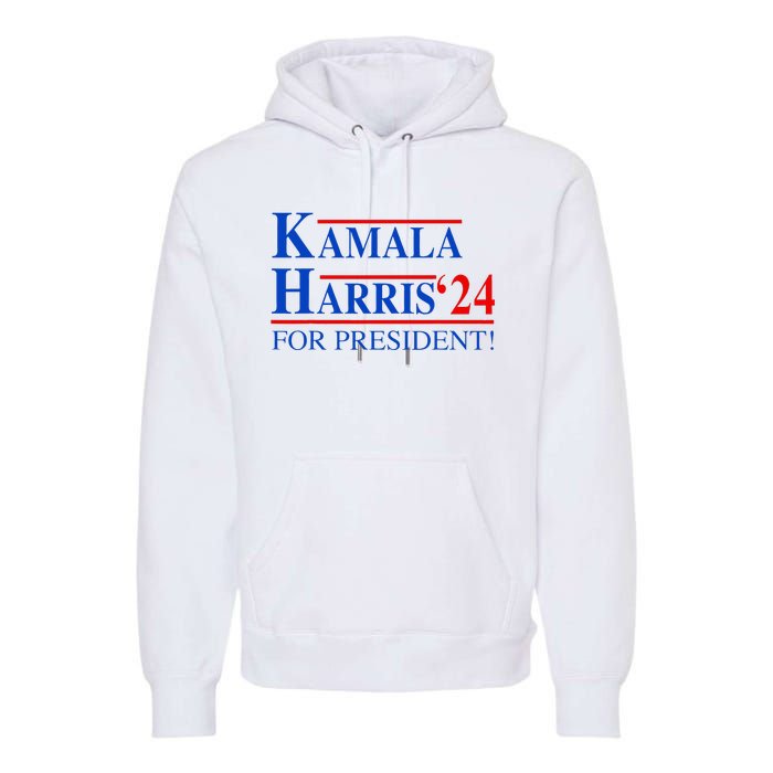 Vote Kamala Harris 2024 For President Election Campaign Premium Hoodie