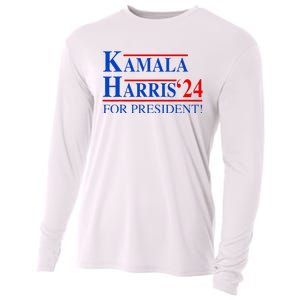 Vote Kamala Harris 2024 For President Election Campaign Cooling Performance Long Sleeve Crew