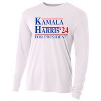 Vote Kamala Harris 2024 For President Election Campaign Cooling Performance Long Sleeve Crew