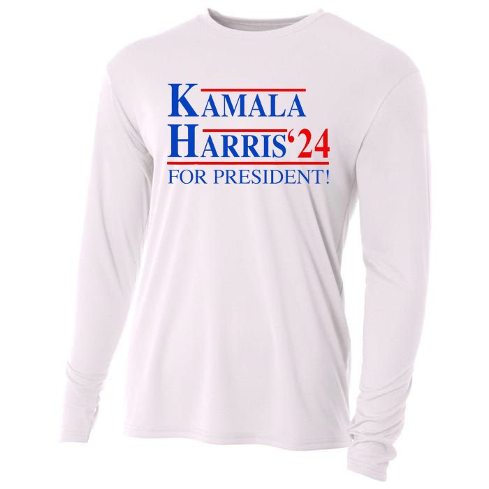 Vote Kamala Harris 2024 For President Election Campaign Cooling Performance Long Sleeve Crew