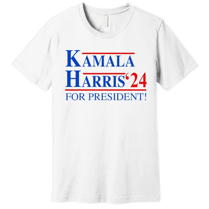 Vote Kamala Harris 2024 For President Election Campaign Premium T-Shirt