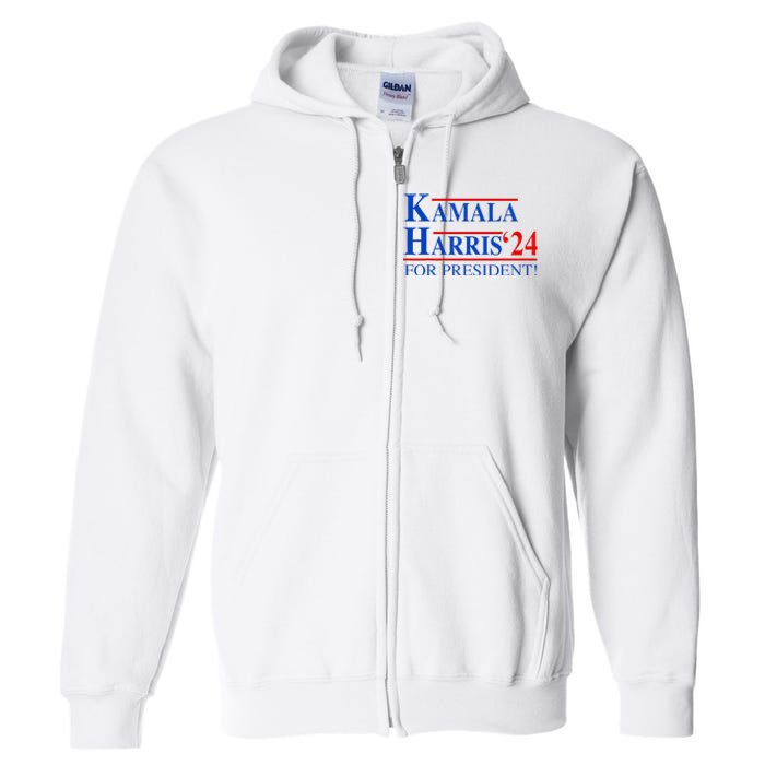 Vote Kamala Harris 2024 For President Election Campaign Full Zip Hoodie