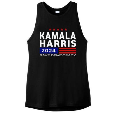 Vote Kamala Harris For Presidential Election 2024 Democratic Ladies PosiCharge Tri-Blend Wicking Tank