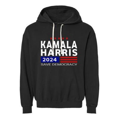 Vote Kamala Harris For Presidential Election 2024 Democratic Garment-Dyed Fleece Hoodie