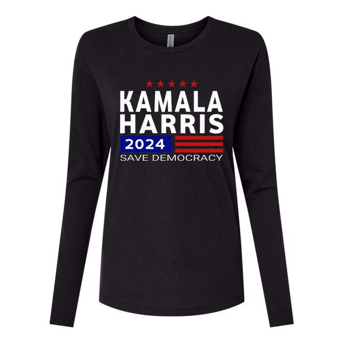 Vote Kamala Harris For Presidential Election 2024 Democratic Womens Cotton Relaxed Long Sleeve T-Shirt