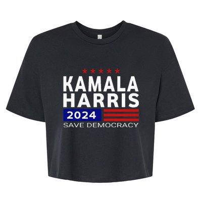 Vote Kamala Harris For Presidential Election 2024 Democratic Bella+Canvas Jersey Crop Tee