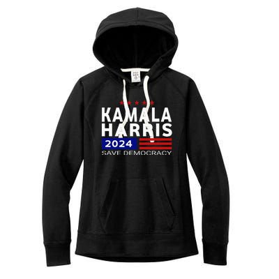 Vote Kamala Harris For Presidential Election 2024 Democratic Women's Fleece Hoodie