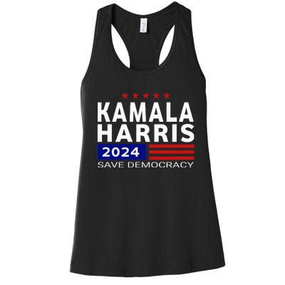 Vote Kamala Harris For Presidential Election 2024 Democratic Women's Racerback Tank