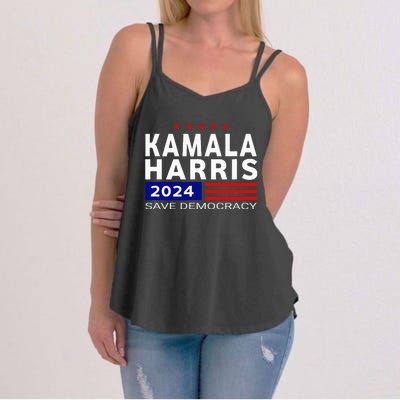 Vote Kamala Harris For Presidential Election 2024 Democratic Women's Strappy Tank