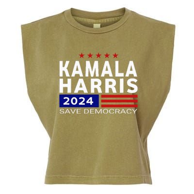 Vote Kamala Harris For Presidential Election 2024 Democratic Garment-Dyed Women's Muscle Tee