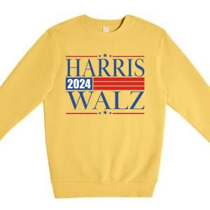 Vote Kamala Harris Tim Walz 2024 Election Premium Crewneck Sweatshirt