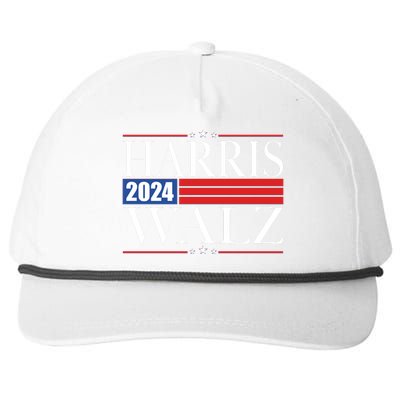 Vote Kamala Harris Tim Walz 2024 Election Snapback Five-Panel Rope Hat