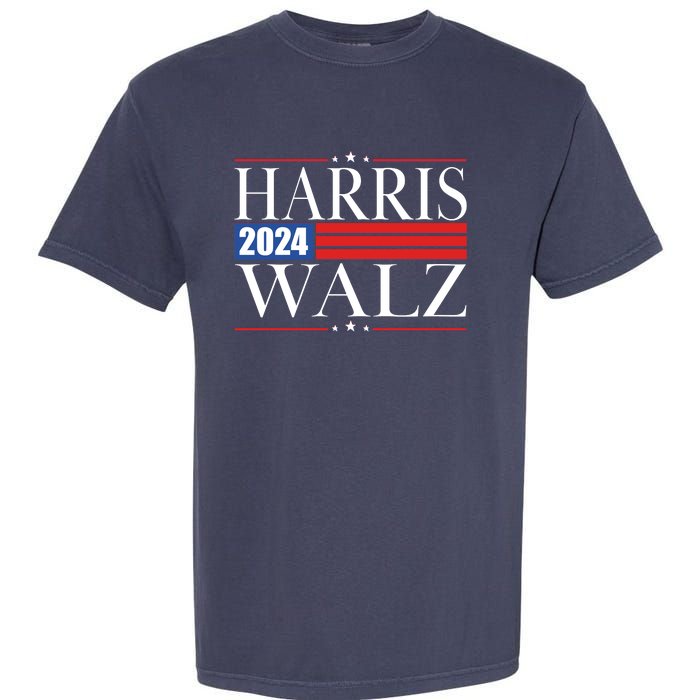 Vote Kamala Harris Tim Walz 2024 Election Garment-Dyed Heavyweight T-Shirt