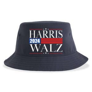 Vote Kamala Harris Tim Walz 2024 Election Sustainable Bucket Hat