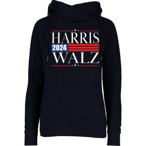 Vote Kamala Harris Tim Walz 2024 Election Womens Funnel Neck Pullover Hood