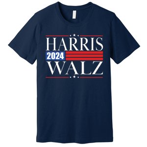 Vote Kamala Harris Tim Walz 2024 Election Premium T-Shirt