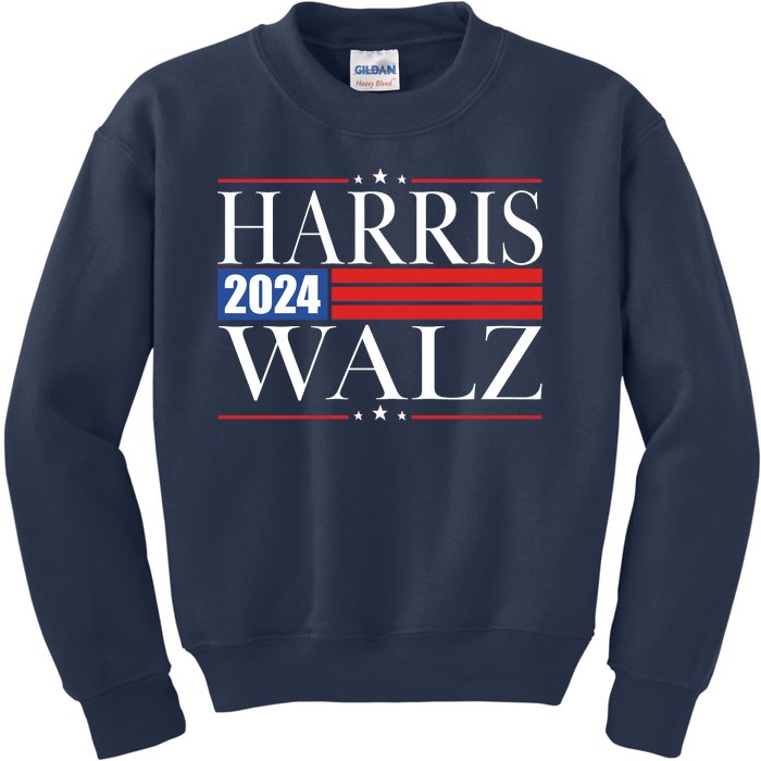 Vote Kamala Harris Tim Walz 2024 Election Kids Sweatshirt