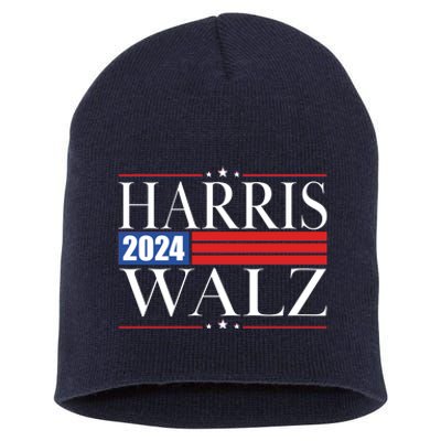 Vote Kamala Harris Tim Walz 2024 Election Short Acrylic Beanie