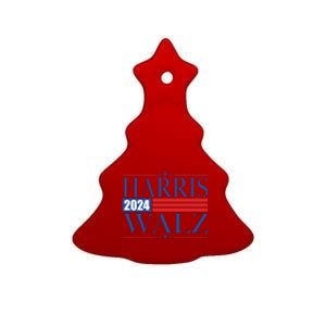 Vote Kamala Harris Tim Walz 2024 Election Ceramic Tree Ornament