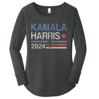 Vintage Kamala Harris 2024 For President Election Campaign Women's Perfect Tri Tunic Long Sleeve Shirt