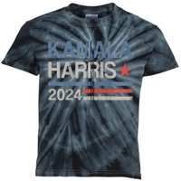 Vintage Kamala Harris 2024 For President Election Campaign Kids Tie-Dye T-Shirt