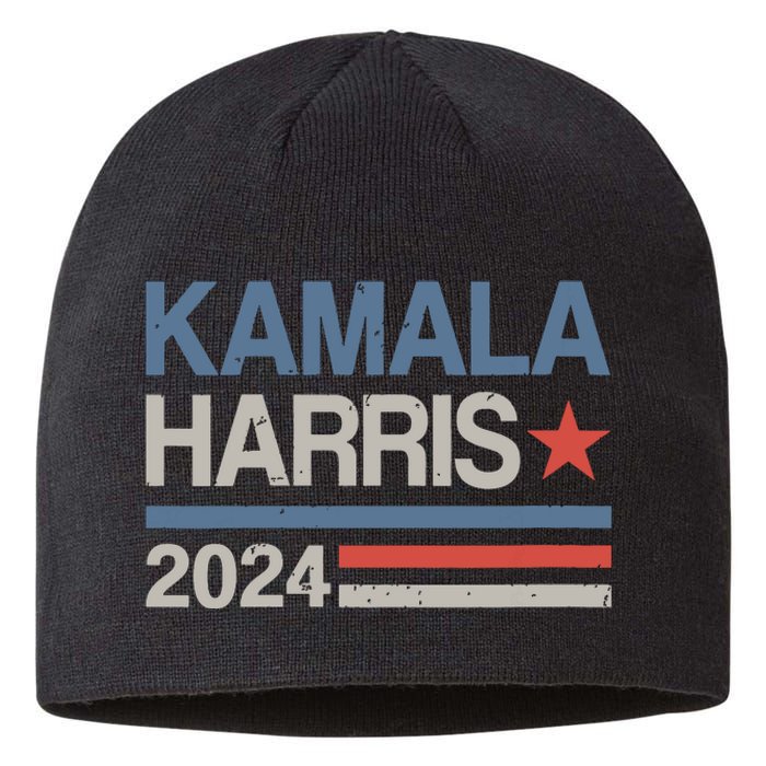 Vintage Kamala Harris 2024 For President Election Campaign Sustainable Beanie