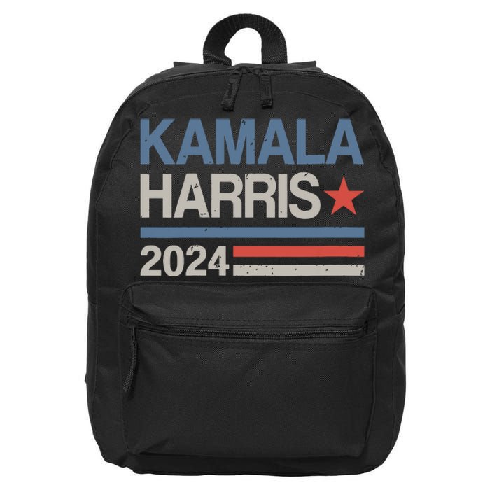 Vintage Kamala Harris 2024 For President Election Campaign 16 in Basic Backpack