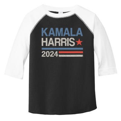 Vintage Kamala Harris 2024 For President Election Campaign Toddler Fine Jersey T-Shirt