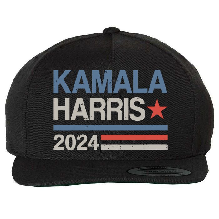 Vintage Kamala Harris 2024 For President Election Campaign Wool Snapback Cap